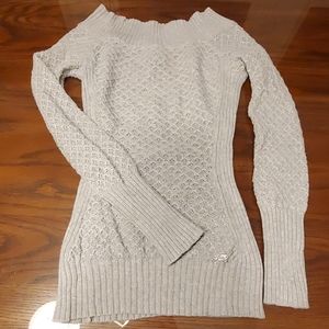 GUESS Gray Diamond Knit Sweater Size XS
